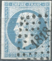 France, N°14Ah, Variété POSTF.S - Position à Identifier - (F824) - 1853-1860 Napoléon III.