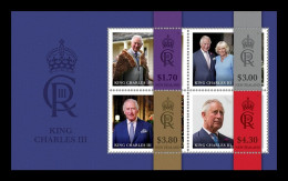 New Zealand 2023 Mih. 4001/04 (Bl.517) King Charles III MNH ** - Neufs