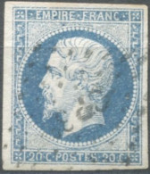 France, N°14Ah, Variété POSTF.S - Position 79 D2 - (F832) - 1853-1860 Napoleon III