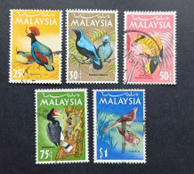 (TI)(CZ)(MAL1965-6) MALAISIE MALAYSIA Petit Lot  Oiseaux Birds 1965 Oblitérés - Malaysia (1964-...)