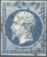 France, N°14Ah, Variété POSTF.S - Position à Identifier - (F838) - 1853-1860 Napoléon III