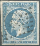 France, N°14Ah, Variété POSTF.S - Position à Identifier - (F840) - 1853-1860 Napoléon III.