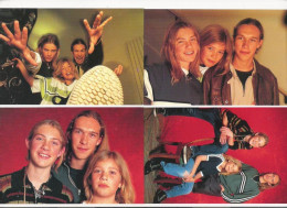 HANSON - 4 FOTOKAARTEN PANINI 1998 - POP SUPERSTARS NRS 40-41-42-43 (4830) - Cantanti E Musicisti