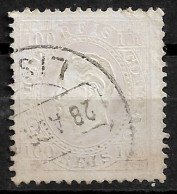 PORTUGAL 1870-76 D. LUIS I 100R P:12.5 USED (NP#94-P17-L9) - Gebraucht