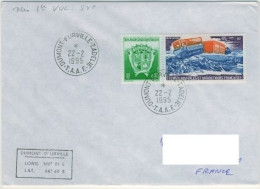 TAAF. FSAT. Terre Adelie. 22.02.95 TA. Dumont D'Urville - Storia Postale