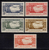 Mauritanie - 1940   -  PA N° 1 à 5 - Neufs ** - MNH - Neufs