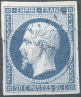 France, N°14Ah, Variété POSTF.S - Position à Identifier - (F844) - 1853-1860 Napoleon III