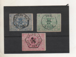 BELGIQUE 3 Timbres   Chemins De Fer         Oblitérés - Used