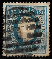 PORTUGAL 1870-76 D. LUIS I 120R P:12.5 USED (NP#94-P17-L9) - Used Stamps