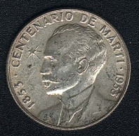 Kuba, 25 Centavos 1953, Marti, Silber, XF+ - Cuba