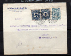 COLOMBIA -  1926- SCADTA COVER  MANIZALES TO LONDON  - Colombia