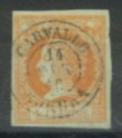 SPAIN,  1860/61 - QUEEN ISABELLA II STAMP (TINTED PAPER) IMPERFORATED, # 50,USED. - Usados