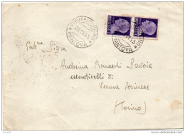 1945    LETTERA CON ANNULLO  PIEVE DI CORIANO MANTOVA - Storia Postale