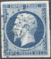 France, N°14Ah, Variété POSTF.S - Position à Identifier - (F853) - 1853-1860 Napoléon III.