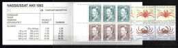 Greenland 1993 Queen Margrethe II & Crabs Booklet  Y.T. C 219 ** - Postzegelboekjes