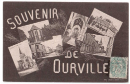 Souvenir De Ourville - Multivues - édit. L. Jourdain 275 + Verso - Ourville En Caux