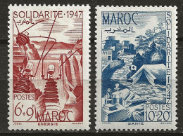 MAROC Colo:, **, N° YT 266 Et 267, TB - Ongebruikt