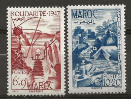 MAROC Colo:, *, N° YT 266 Et 267, Ch., TB - Nuevos