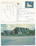 Nederland Antillen Aruba Church C.20 Solo Franking Airmail Pcard Synagogue Oranjestad Aruba 16feb1971 X Italy - Curaçao, Antille Olandesi, Aruba