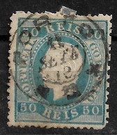 PORTUGAL 1879-80 D. LUIS I 50R P:13.5 USED (NP#94-P18-L1) - Used Stamps