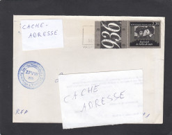 LETTRE DE VALLAURIS AVEC TIMBRE "RENE CLAIR,LES BELLES DE NUIT",BORD DE FEUILLE,(Y+T NO 2439). - Covers & Documents