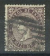 SPAIN,  1867/68 - QUEEN ISABELLA II STAMP, # 97,USED. - Usati