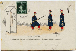 11- 2977 - Militaria- ILLUSTRATION De  GUILLAUME : Le Mot D'Ordre ..... - Guillaume