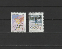 Honduras 1992 Olympic Games Albertville Set Of 2 MNH - Invierno 1992: Albertville