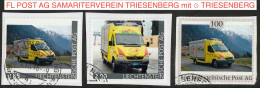 Liechtenstein 2016: Ausgabe Der FL POST AG "SAMARITERVEREIN TRIESENBERG" (Rettungs-Bus) Mit ⊙ Von TRIESENBERG - Plaatfouten