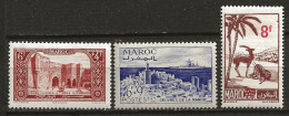 MAROC Colo:, *, N° YT 268, 269 Et 270, Ch., TB - Neufs