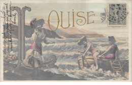 Prénoms - N°67122 - Louise - Femmes Au Bord De Mer, Dont Deux Dans Une Barque - Prénoms