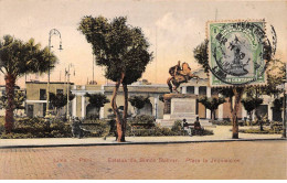 Pérou - N°79018 - LIMA - Estatua De Simon Bolivar - Plaza La Inquisicion - Carte Avec Bel Affranchissement - Peru