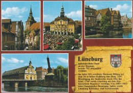 1 AK Germany / Niedersachsen * Chronikkarte Der Stadt Lüneburg Mit Wappen * - Lüneburg