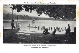 Océanie - N°67774 - Mis. Des Pères Maristes En Océanie -Arrivée Du Bateau De La Mission à Bougainville- Archipel SALOMON - Islas Salomon