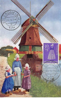 PAYS-BAS.Carte Maximum.AM14070.1958.Cachet Volendam.Moulin.Enfant.Coiffe Hollandaise - Maximumkaarten