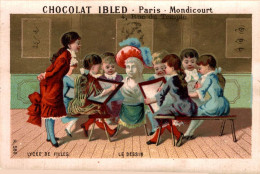 CHROMO CHOCOLAT IBLED PARIS MONDICOURT LYCEE DE FILLES LE DESSIN - Ibled