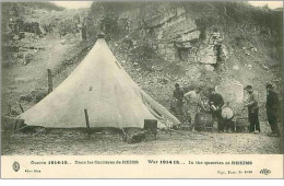 MINES.GUERRE 1914-15.DANS LES CARRIERES DE REIMS - Bergbau