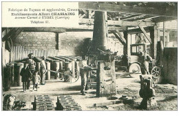 METIERS.n°23207.ARTISANAT.FABRIQUE DE TUYAUX ET AGGLOMERES,CIMENT.ETABLISSEMENTS ALBERT CHASSAING A USSEL - Kunsthandwerk