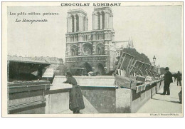 METIERS.n°25972.LES PETITS METIERS PARISIENS.CHOCOLAT LOMBART.LE BOUQUINISTE - Ambulanti