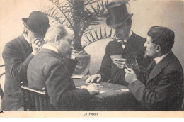 Jeux - N°69915 - Le Poker - Quatre Hommes Faisant Une Partie De Poker - Spielkarten