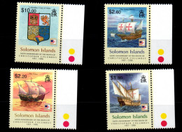 Salomon Inseln 1300-1303 Postfrisch Schifffahrt #GJ721 - Isole Salomone (1978-...)