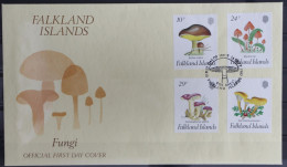 Falkland Inseln 468-471 Gestempelt Als FDC / Pilze #GG782 - Falklandinseln