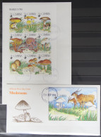 Gambia 1964-1972 Und Block 239 Gestempelt Als FDC / Pilze #GG790 - Gambie (1965-...)