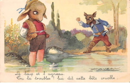 Illustrateur - N°85066 - L.A. Mauzan - Le Loup Et L'agneau. Tu La Troubles ! Lui Dit Cette Bête Cruelle - Mauzan, L.A.