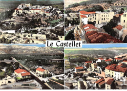 83 . N°sac10845 . Le Castellet . Vue Panoramique, Hameau Du Camp . En Avion Au Dessus De . Cpsm 10X15 Cm . LAPIE - Le Castellet