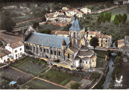 79 . N°sac10723 . MELLE . église St-hilaire N°16 . En Avion Au Dessus De . Cpsm 10X15 Cm . LAPIE - Melle