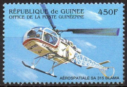 GUINEA - 1v - MNH - Helicopter - Helicopters - Aerospace - Hubschrauber Helicópteros Elicotteri Hélicoptère - Hubschrauber