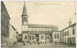 88.CHARMES.n°4695.EGLISE ET PLACE DE L'ESPEE - Charmes