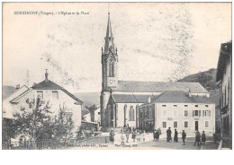 88 . N°47102 . Cornimont.l Eglise Et La Place - Cornimont