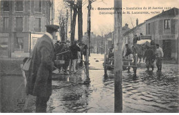 92 - GENNEVILLIERS - SAN33760 - Inondations Du 28 Janvier 1910 - Déménagement De M Lamoureux, Vacher - Gennevilliers